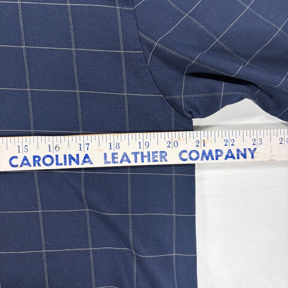 Brooks Brothers Country Club Mens Small Polo Shirt Navy Blue Windowpane Check S - Picture 3 of 6